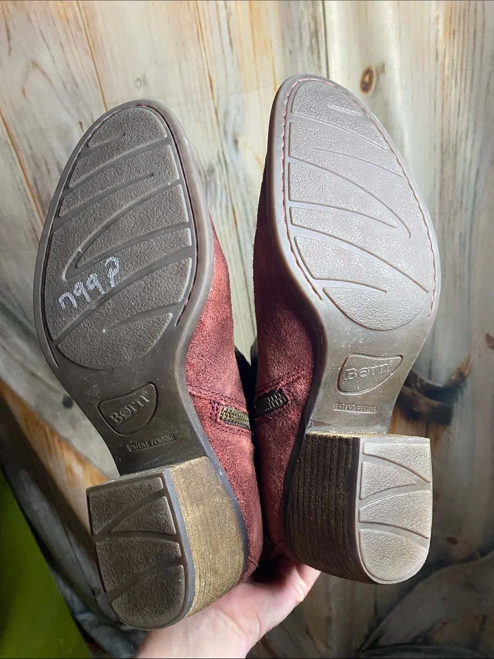 b.o.c. Payton Bootie In Dark Red Distressed